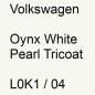 Preview: Volkswagen, Oynx White Pearl Tricoat, L0K1 / 04.